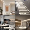 ZSLAIFU Battery Powered LED Strip Lights, 2Pack 3.3FT COB LED