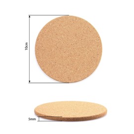 Posavasos de Corcho, 16 Piezas Portavasos Reutilizables Absorbentes de Corcho para Bebidas con Soporte de Metal, 4" Portavasos para Mesa para Bebidas para Cocina, Salón, Restaurante, Bar, Cafetería