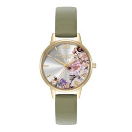 OLIVIA BURTON Women's ILLUSTRATED FLORAL Watch, gold/gold, 30MM