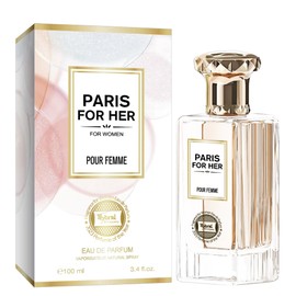 Hybrid & Company Paris For Her Pour Femme Eau De Parfum Natural Spray Vaporisateur,3.4FL.OZ