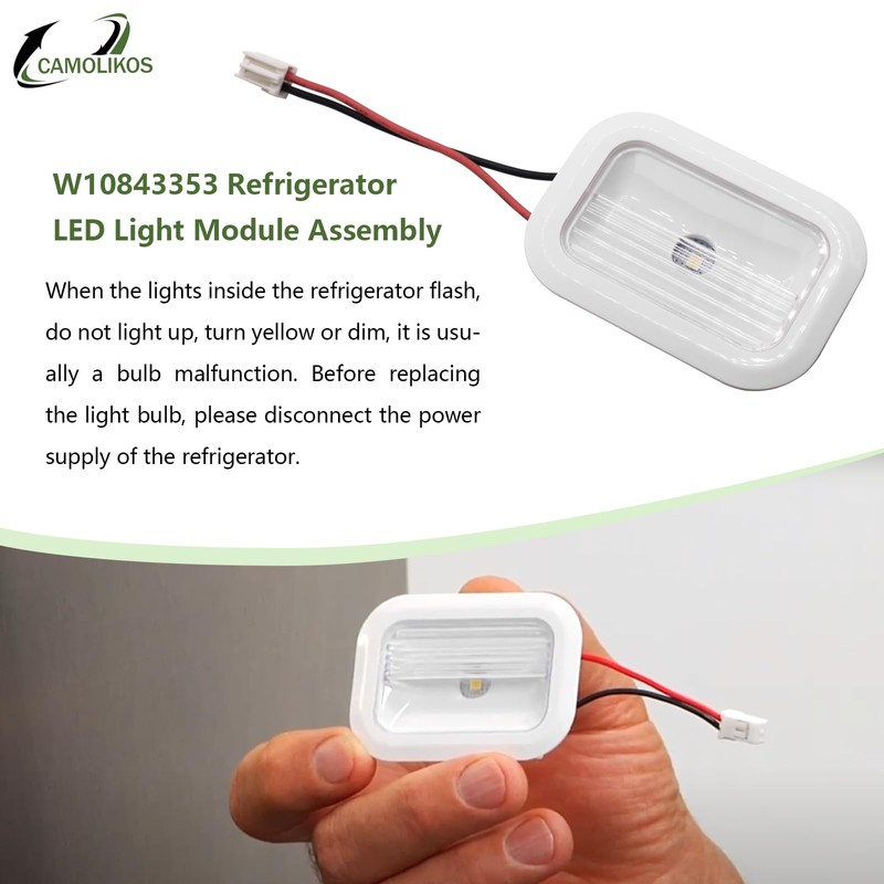 3 Pack W10843353 W11205083 W10695459 Light Bulb Compatible with Whirlpool