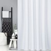 Extra Long Shower Curtain with 96 Inch Height, Waffle Weave