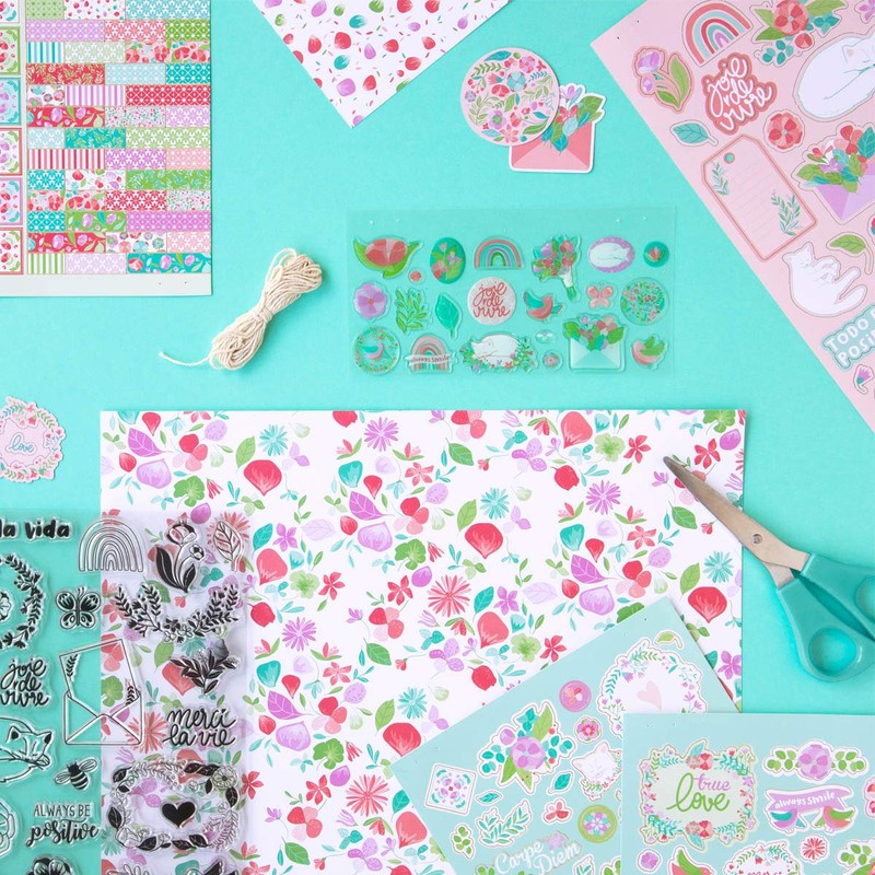 Toga - Carta per scrapbooking, Set di 6 fogli stampati