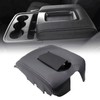 GXARTS Black Leather Center Console Leather Lid Armrest Cover Replacement