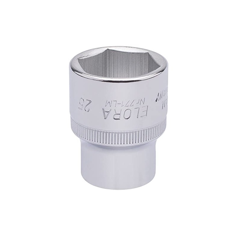 Draper 15314 Elora Hexagon Socket, 25mm Ø, 1/2" Square Drive