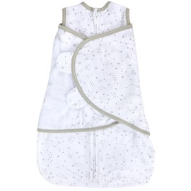 LANDICI Baby Sleeping Bag Swaddle 0-3 Months, 100% Cotton Swaddles for Newborn, 3-Way Adjustable Baby Swaddle Blanket Wrap, Easy Changes Sleepsack Swaddle, Baby Essentials(Gray Galaxy)