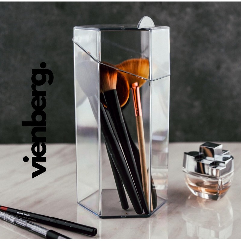 vienberg Cosmetic Organiser Makeup Brush Holder Made of Plexiglass Cosmetic