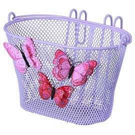 Basil Jasmin Butterfly Basket, Children's Bicycle Basket, purple