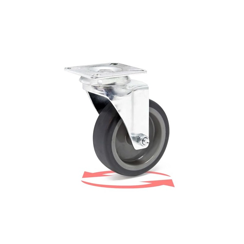 Wiltec Swivel Castor 75 mm up to 75 kg with