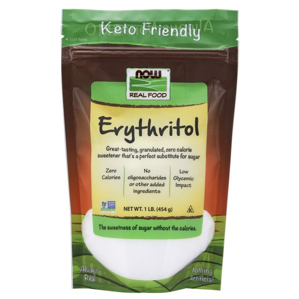 NOW Foods Erythritol Pure Sweetener,16-Ounce (Pack of 3)