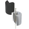 COM-FOUR 2x zinc door stopper with scandium alloy, bottom door