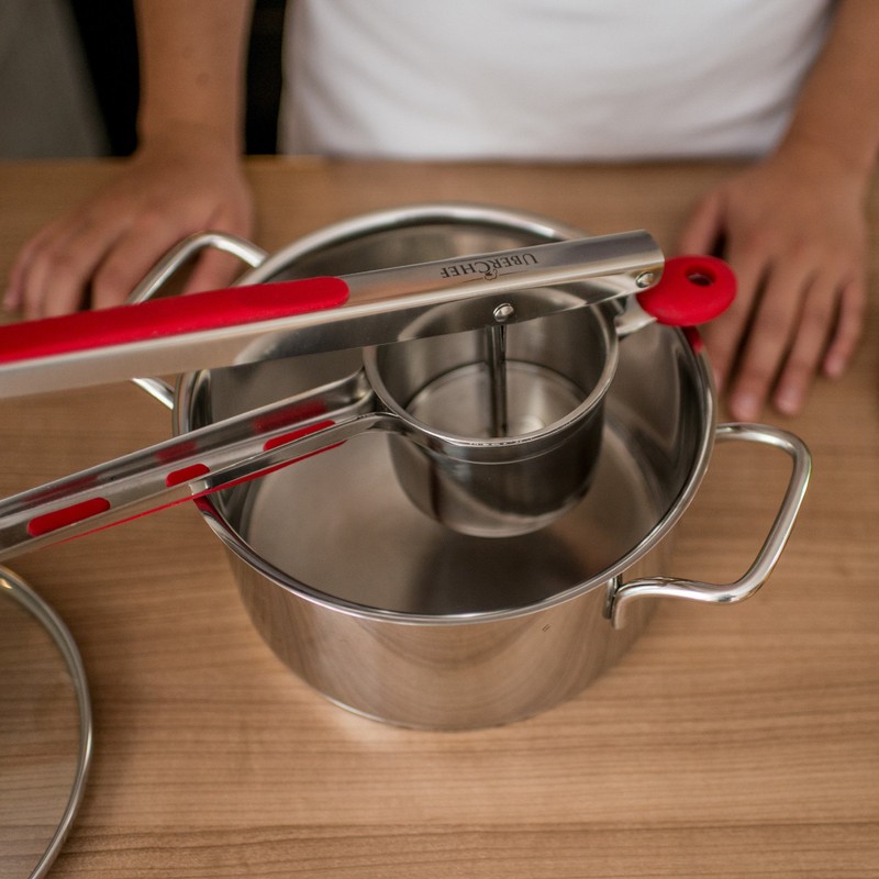 UberChef Potato Ricer Set with 3 Ricing Discs (Fine, Medium,