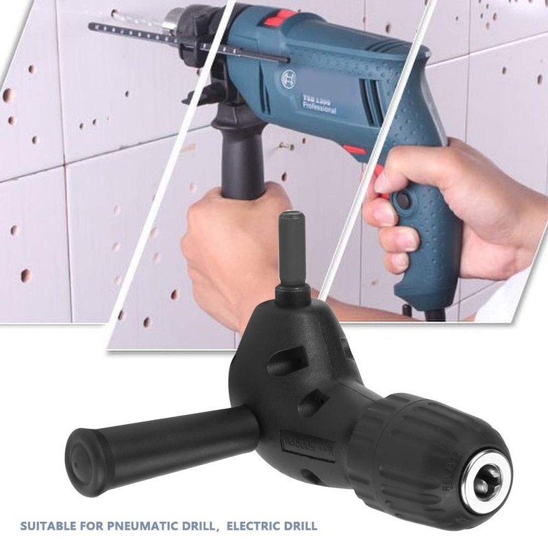 VOBOR Right Angled Drill Adapter, 3/8 Right Angle Adapter 90