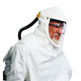 Honeywell Home North PRIMAIR 100 Series White Loose-Fitting Hood with Head-Gear for Chemicals/Painting.