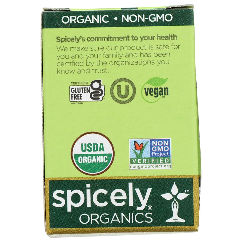 Spicely Organic Cumin Seeds Whole 0.50 Ounce ecoBox Certified Gluten