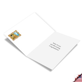 NobleWorks, 18th Anniversary Recovery Greeting Card with 5 x 7 Inch Envelope (1 Card) Milestone Sobriety Birthday Notecard, 18 Year Time Count C9404AAG