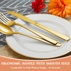 40 Pcs Gold Silverware Set, Stainless Steel Flatware Set for