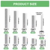 M6 Screws Set, 148 Pieces Rounded Head Hex Screws with