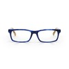 eyebobs Number Cruncher Unisex Premium Readers, Blue Denim Front with