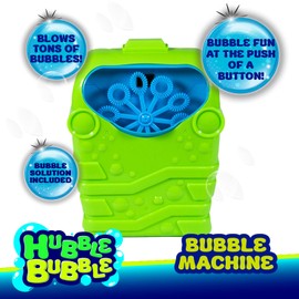 LeftField Toys | Hubble Bubble Bubble Machine - Automatic Bubble Maker for Kids - Outdoor and Garden Toy