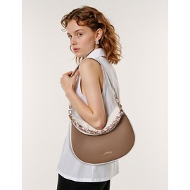 LuxeBold Shoulder Bag for Women Purses and Handbags Top Handle Satchel Trendy Clutch Bag with 2 Straps Zipper Hobo Tote Handbag Underarm AAA-LXB-009-CM