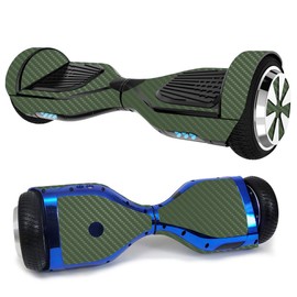 MightySkins Carbon Fiber Skin for Ultra Hoverboard - Olive | Protective, Durable Textured Carbon Fiber Finish | Easy to Apply, Remove, and Change Styles | Made in The USA