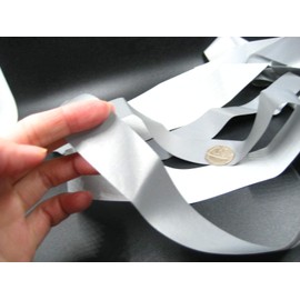 2ms of high Shine Silver Hi Viz Fluorescence Tape Reflective Ribbon Tape Bike Jacket Night Safety use Tape