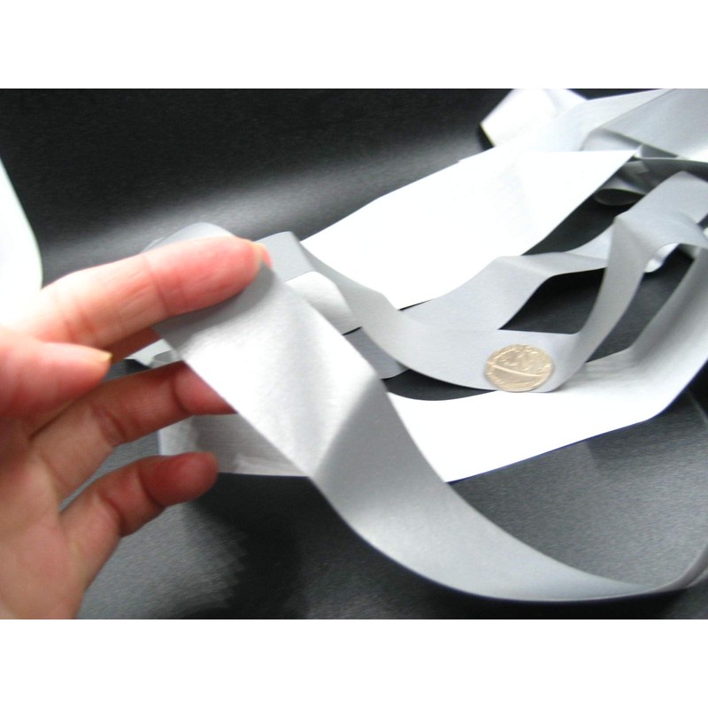 2ms of high Shine Silver Hi Viz Fluorescence Tape Reflective