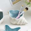 Koyzsen Conch Shape Jewelry Dish Ceramic Holder Ring Trinket Tray,