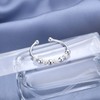 Kakonia 925 Sterling Silver Anxiety Rings for Women Adjustable Open