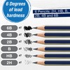 Faber-Castell Graphite Sketch Pencil Set - 6 Graphite Pencils (2H,