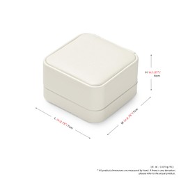 Papten Earring Box Earrings Storage Jewellery Box Jewellery Storage Jewellery Gift Box for Valentine's Day Birthday (White)