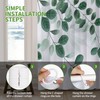 REZAYMRS Leaf Shower Curtain with 12 Hooks, 72''x72'' Waterproof Polyester