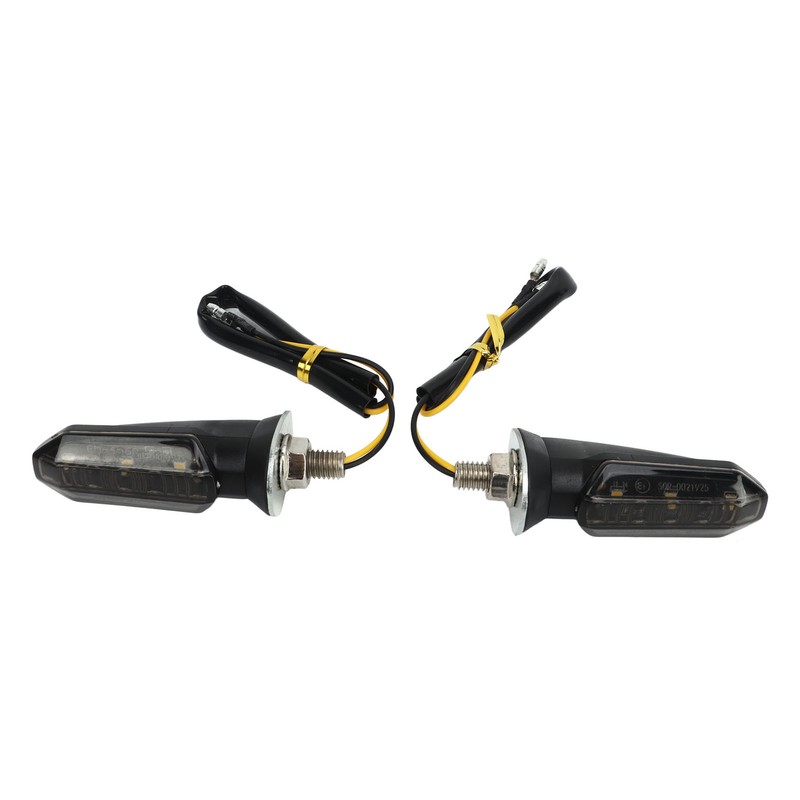 4Pcs Motorcycle LED Turn Signal Lights Mini Front Rear Indicator