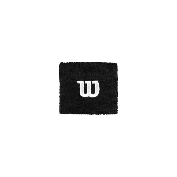 Wilson WR5602700 French Plush Tennis Wrist Guard, Women, Black, One Size