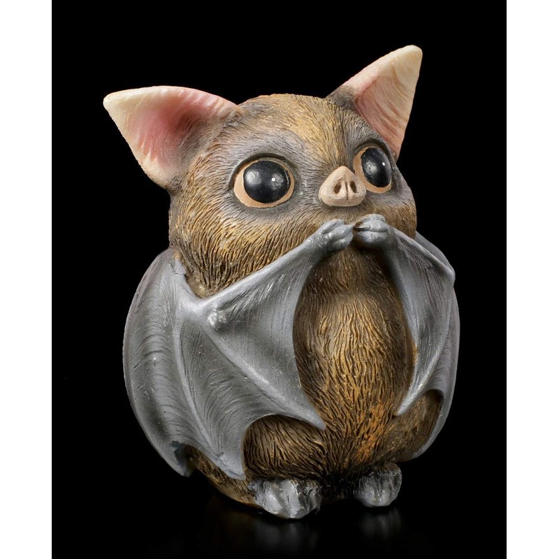 Three Wise Bat Figures - See Nothing, Hear Nothing, See