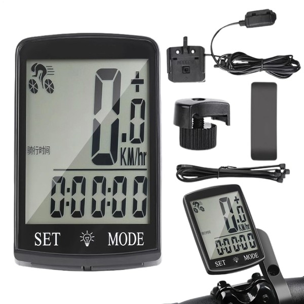 Cycling Computer, Wireless Cycling Odometer, Digital Display Waterproof Luminous Bicycles