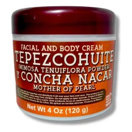 Crema De Tepezcohuite Y Concha Nácar Raramuri De 120 G