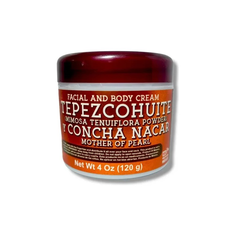 Crema De Tepezcohuite Y Concha Nácar Raramuri De 120 G