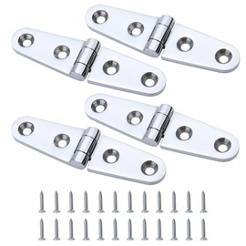 YANYUCB Boat Hatch Hinge 316 Stainless Steel Hinges,Heavy Duty Boat Hatch Hinge,Marine Grade Cabinet Door Casting Hinges with Screws for Boat Yacht (4 inch x 1 inch 4 Pack)