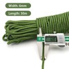 G2PLUS 30M Sage Green Multi-functional Nylon Rope, 6MM Thick Heavy