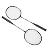 2Pcs Badminton Racquets Set Lightweight Sturdy Double Badminton Rackets with