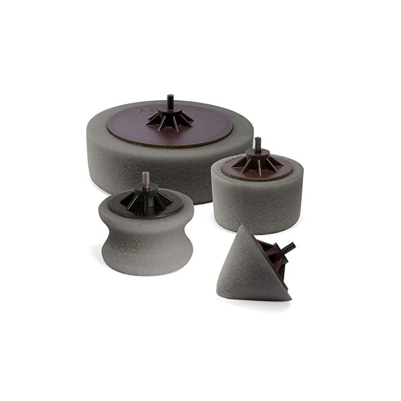 StewMac Foam Polishing Pads, Set of 4 Sizes