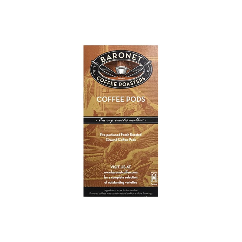 Baronet Coffee Organic ESE Espresso Pods - Decaf Roast -