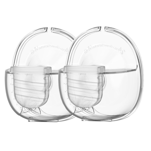 PDFans 2 Sets Wearable Breast Pump Parts Milk Collector Cup