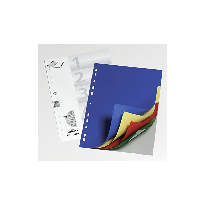 Durable Index with Coloured Tabs, 5 – TAB Index (5,