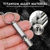1 PCS Titanium Survival Whistle, 120dB High-Pitch Emergency Safety Single-Tube