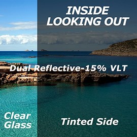 Premium Dual Reflective Window Film 15% VLT 36 Inch x 20 Feet