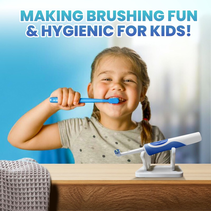 Toothbrush Caddy - Personal Toothbrush Holder for Bathroom Counter -