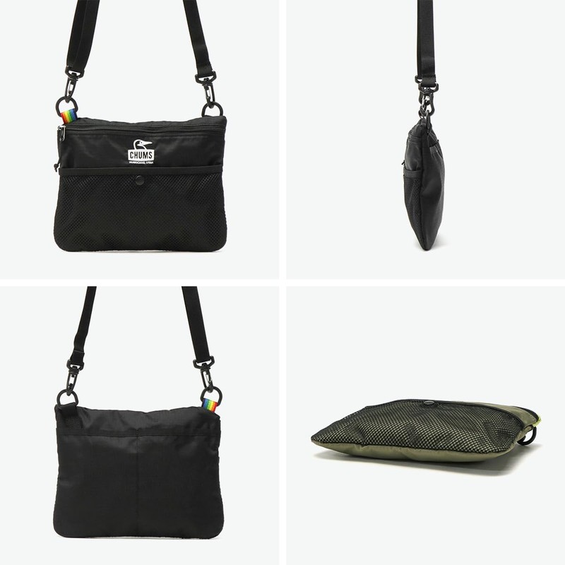 Chums Spring Dale Sacoche Shoulder Bag Blue/Beige